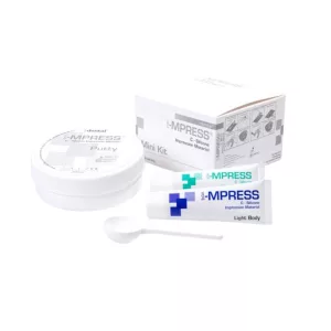   i-MPRESS Mini lenyomatanyag készlet 200ml Putty+40ml Light Body+30ml Universal Aktivator Gel+keverőblokk+adagoló